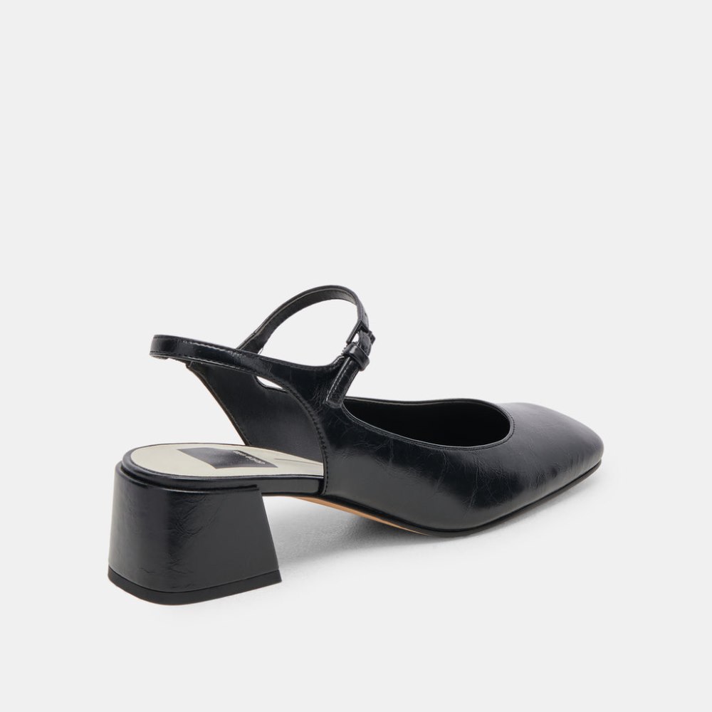 Dolce Vita Maggi Heels Midnight Crinkle Patent