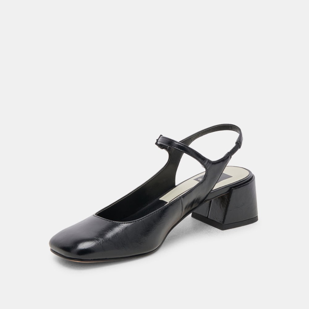 Dolce Vita Maggi Heels Midnight Crinkle Patent