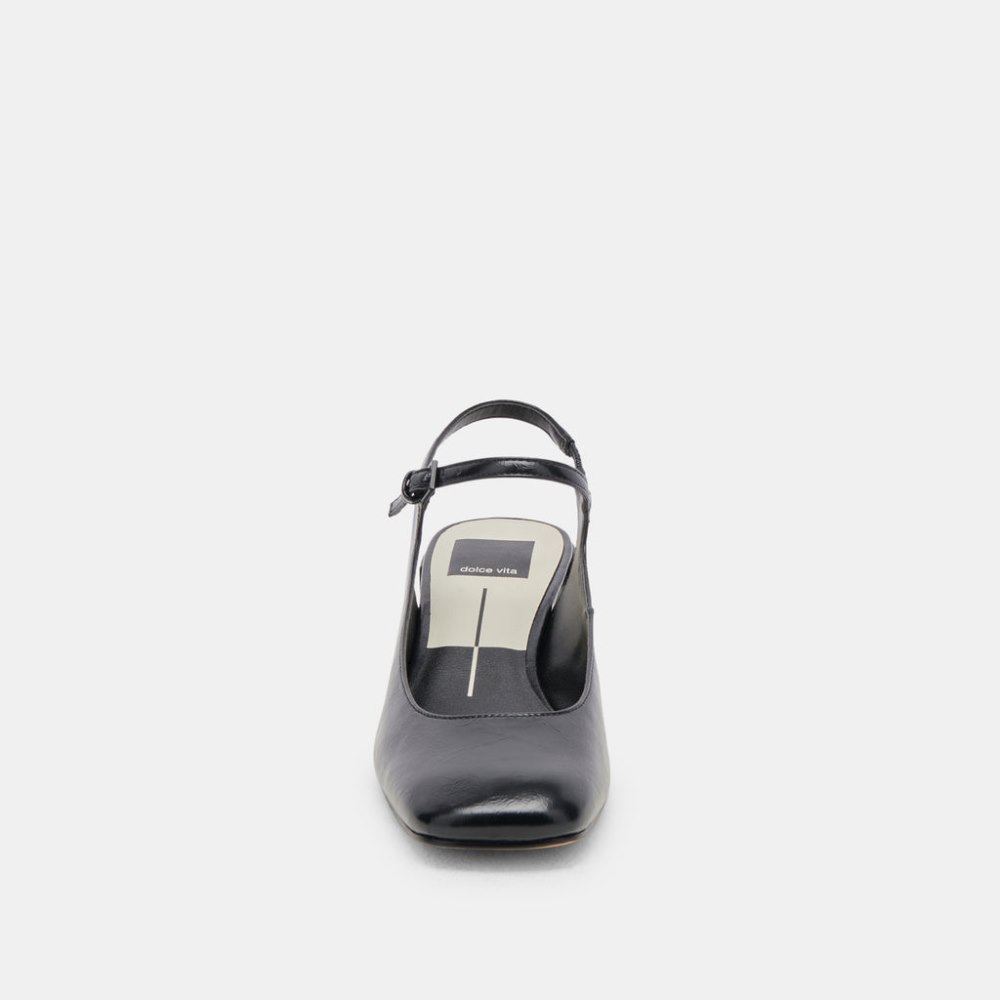Dolce Vita Maggi Heels Midnight Crinkle Patent