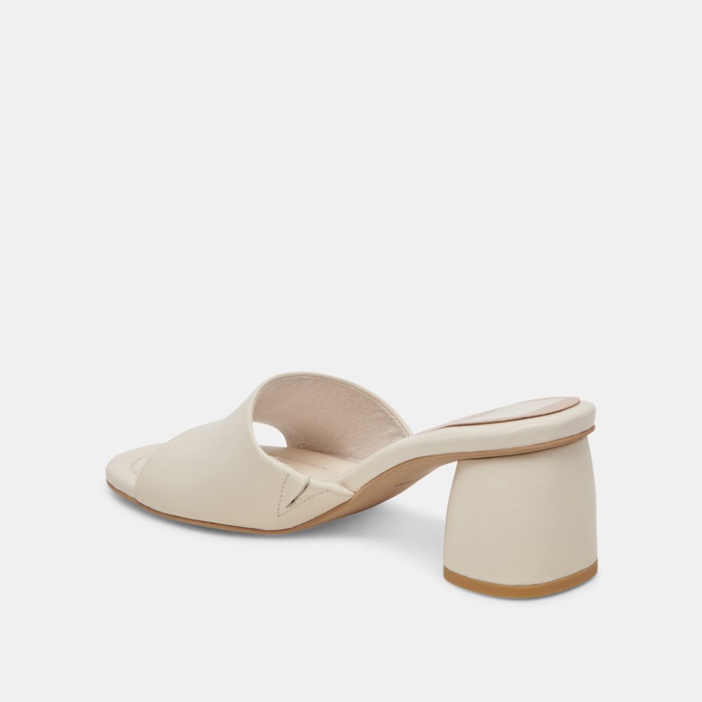 Dolce Vita Minny Dress Heels Ivory Leather