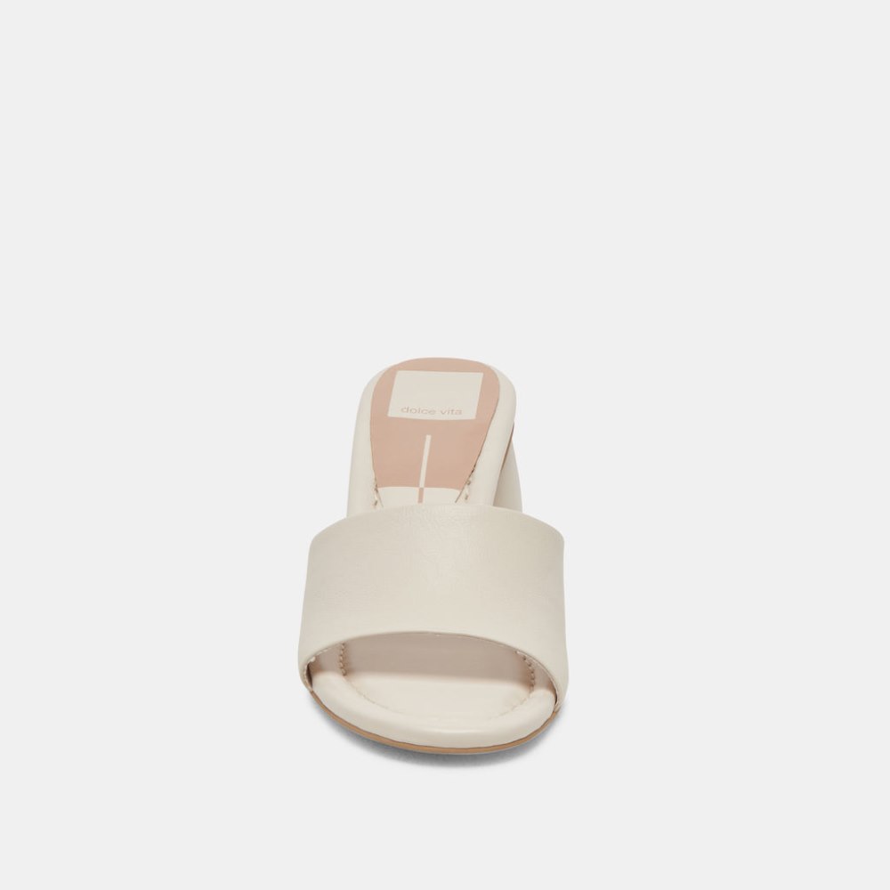 Dolce Vita Minny Dress Heels Ivory Leather