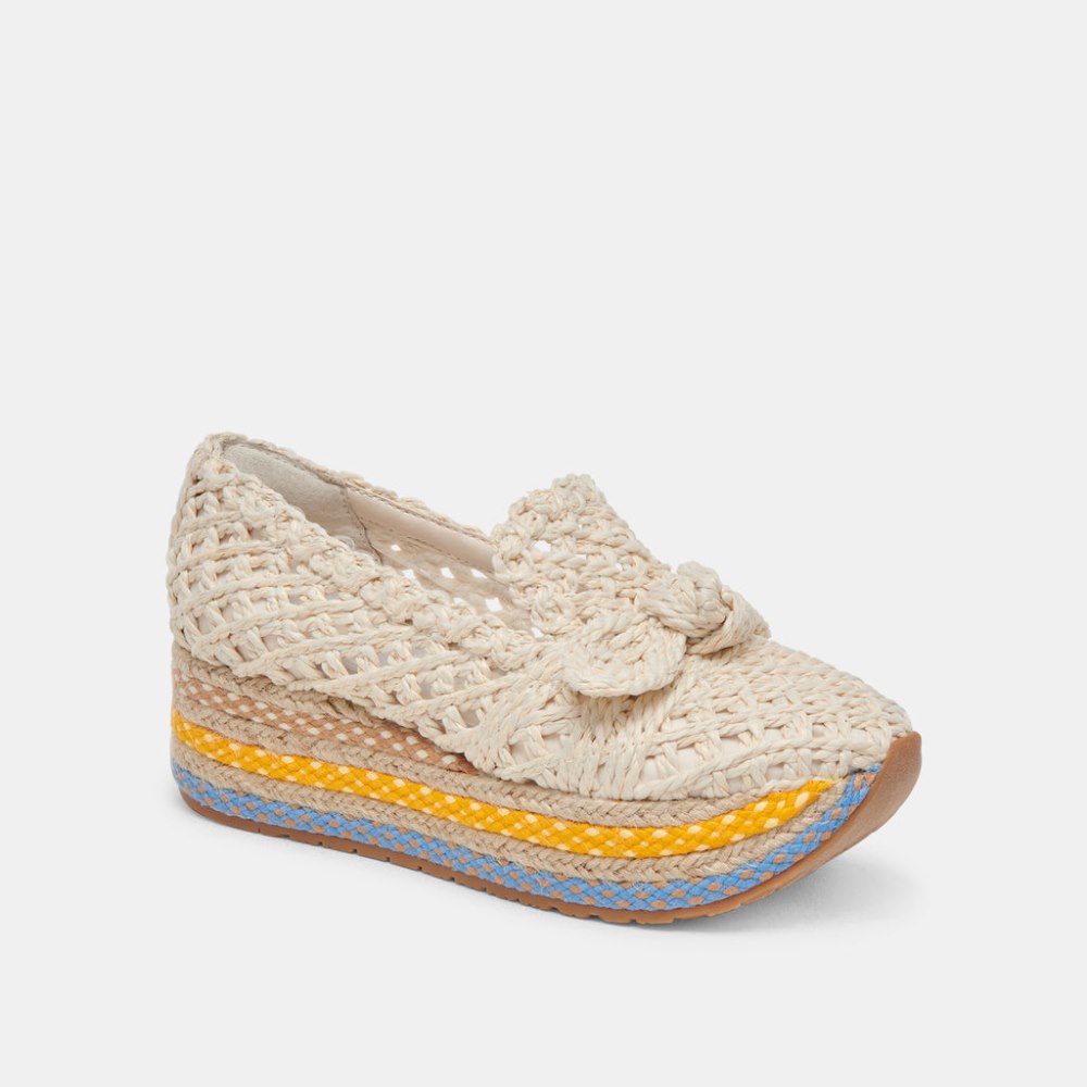 Dolce Vita Jaka Sneakers Citrus Multi Raffia