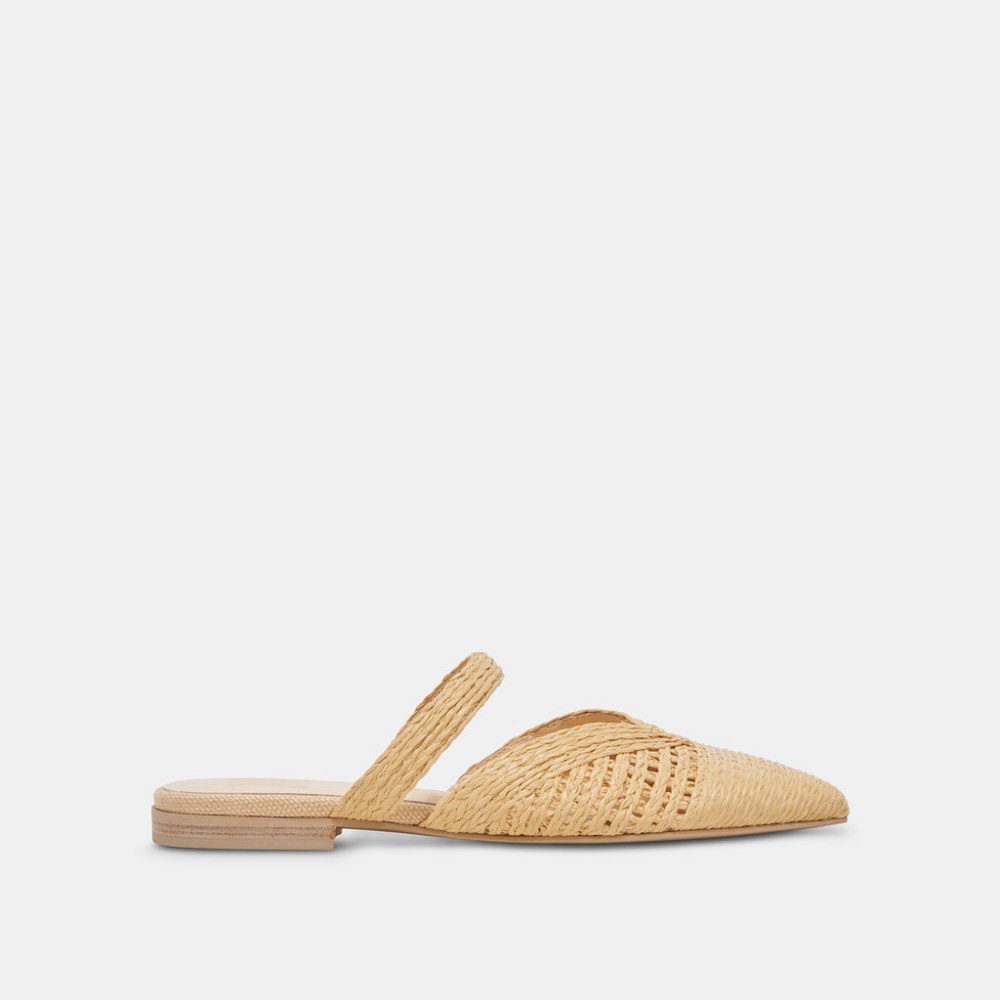 Dolce Vita Kaline Flats Lt Natural Raffia