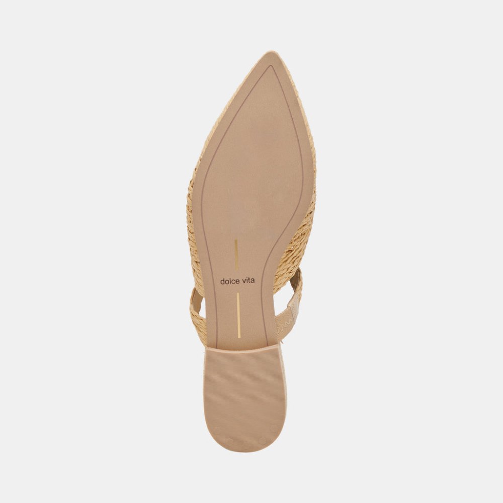 Dolce Vita Kaline Flats Lt Natural Raffia