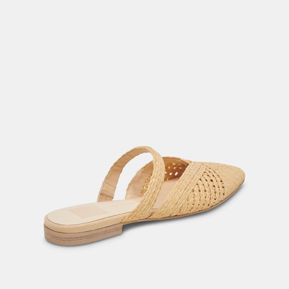 Dolce Vita Kaline Flats Lt Natural Raffia