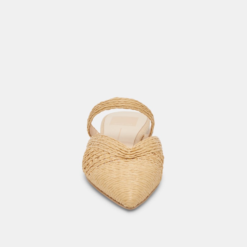 Dolce Vita Kaline Flats Lt Natural Raffia