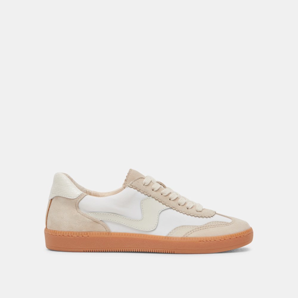 Dolce Vita Notice Wide Sneakers Ivory Multi Nylon
