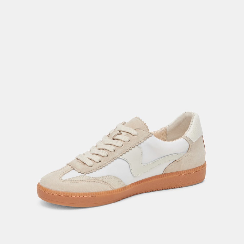 Dolce Vita Notice Wide Sneakers Ivory Multi Nylon