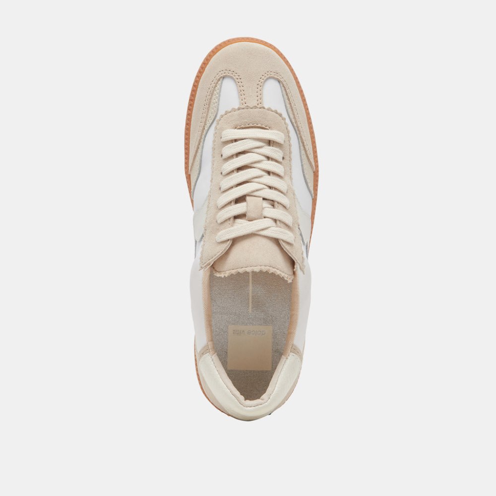 Dolce Vita Notice Wide Sneakers Ivory Multi Nylon