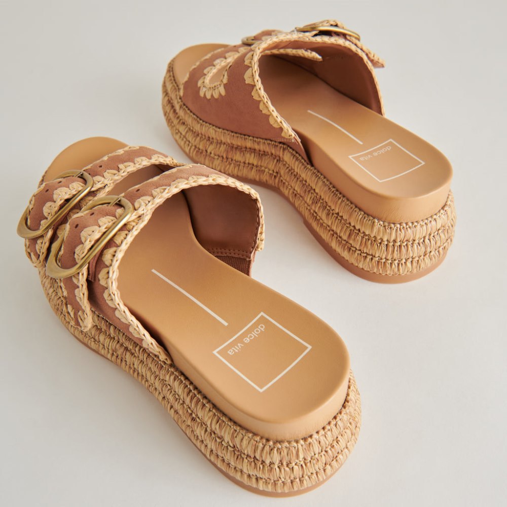 Dolce Vita Wanika Sandals Brown Nubuck