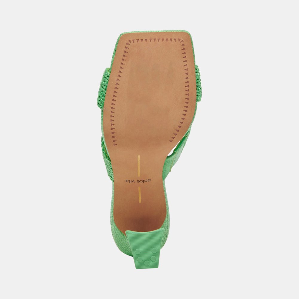 Dolce Vita Nitro Heels Seaglass Raffia