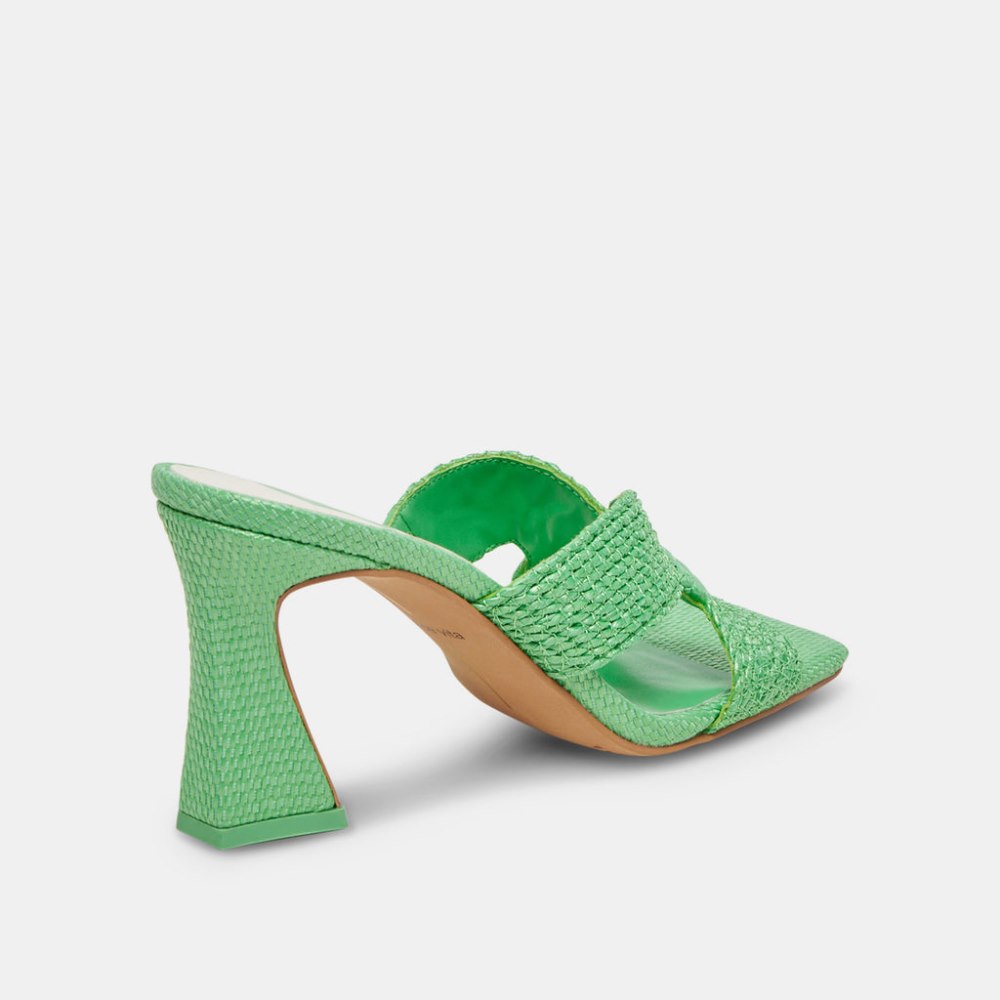 Dolce Vita Nitro Heels Seaglass Raffia