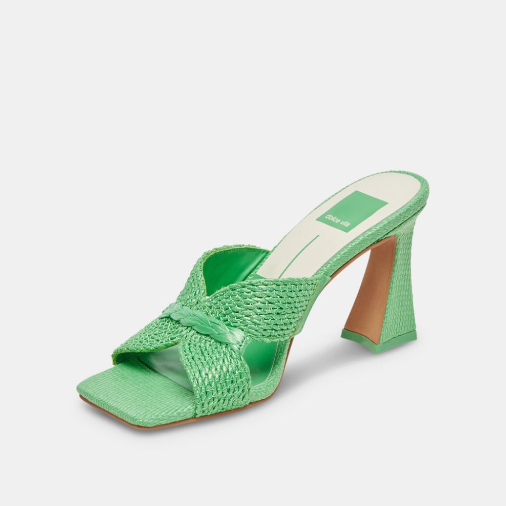 Dolce Vita Nitro Heels Seaglass Raffia