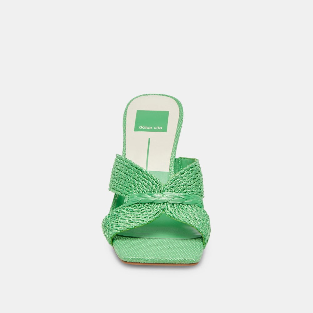 Dolce Vita Nitro Heels Seaglass Raffia