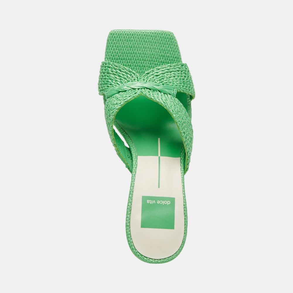 Dolce Vita Nitro Heels Seaglass Raffia