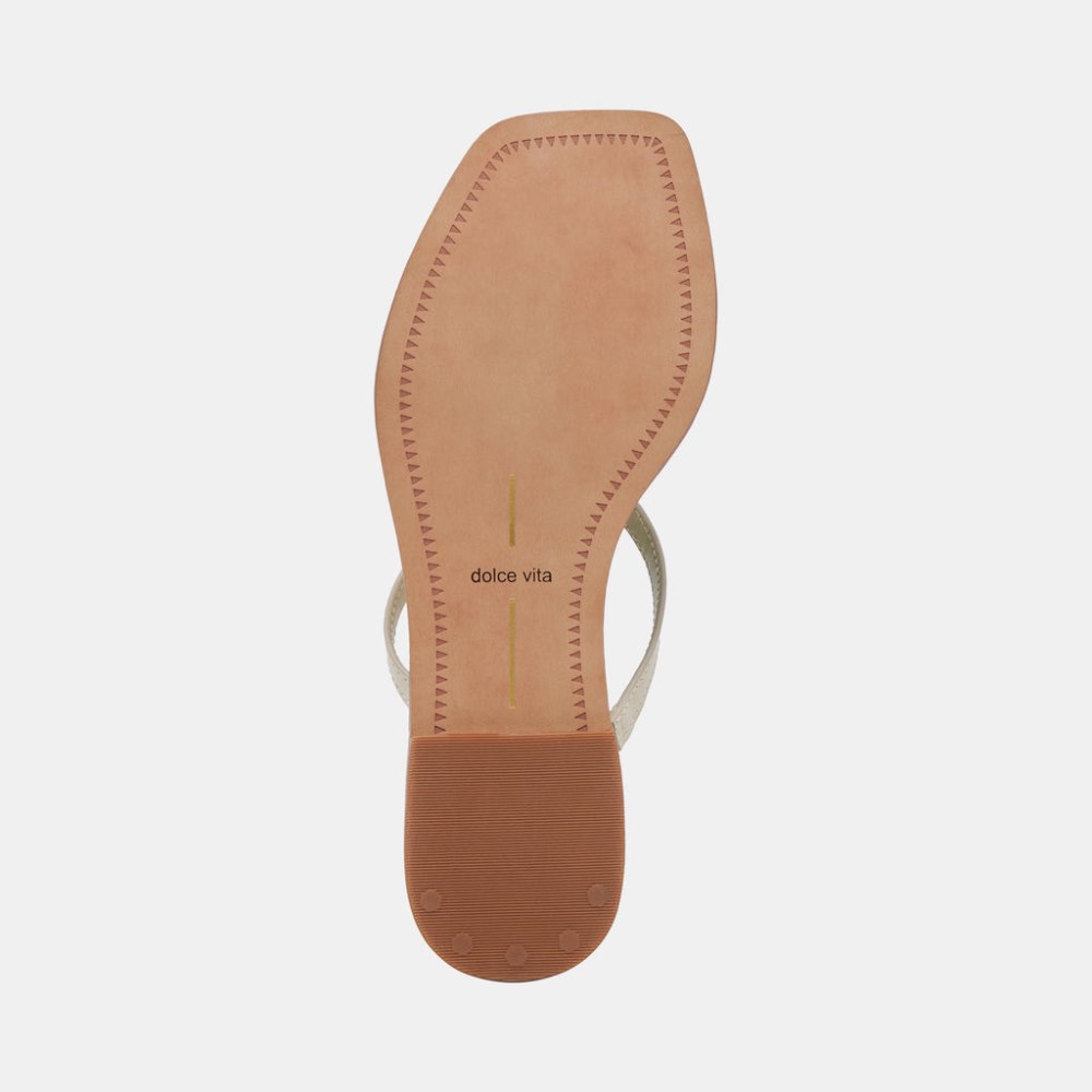 Dolce Vita Indigo Sandals Ivory Leather