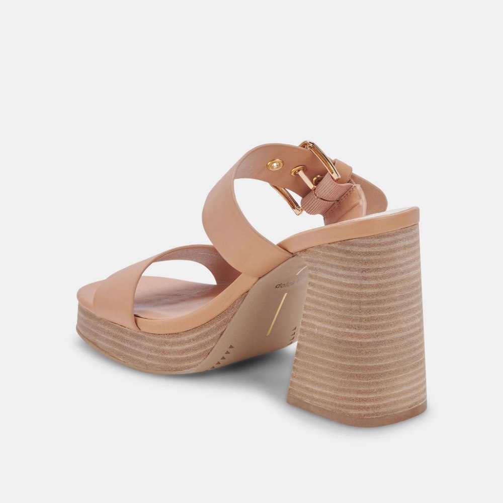 Dolce Vita Landry Heels Tan Leather