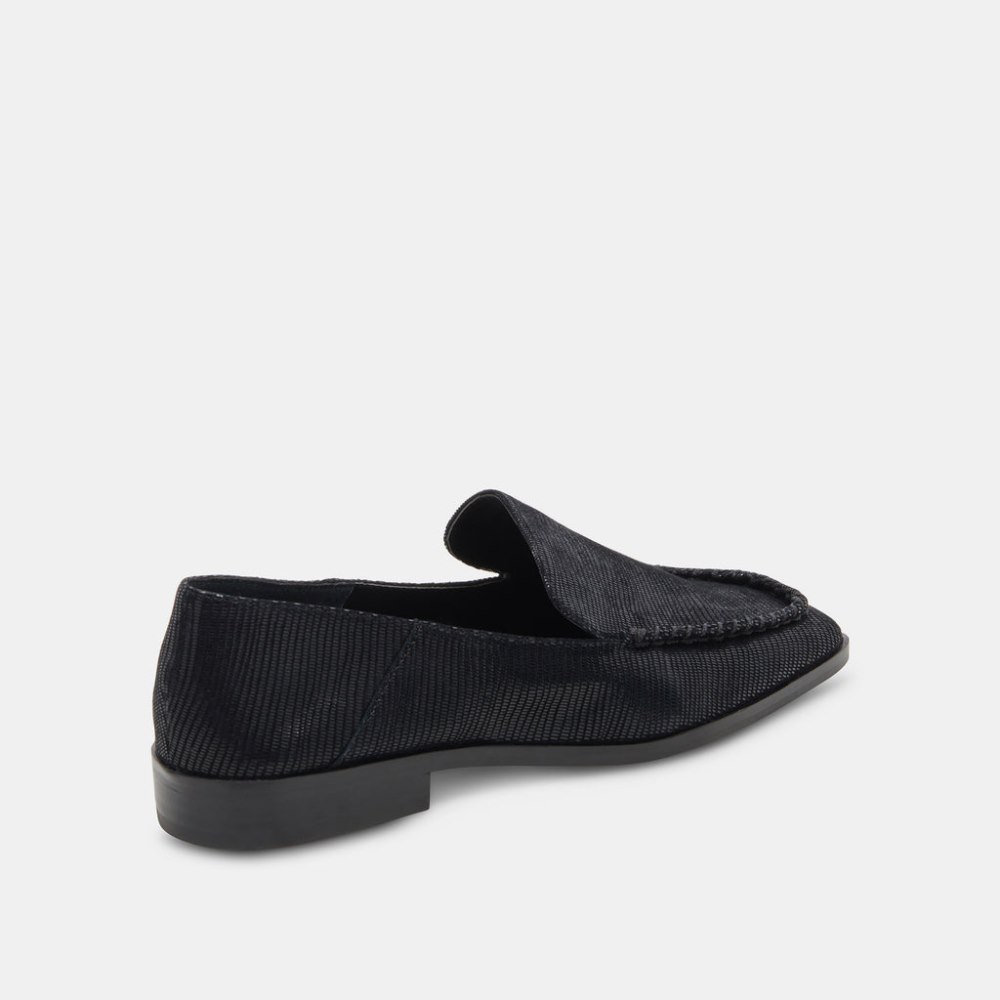 Dolce Vita Beny Flats Onyx Embossed Leather
