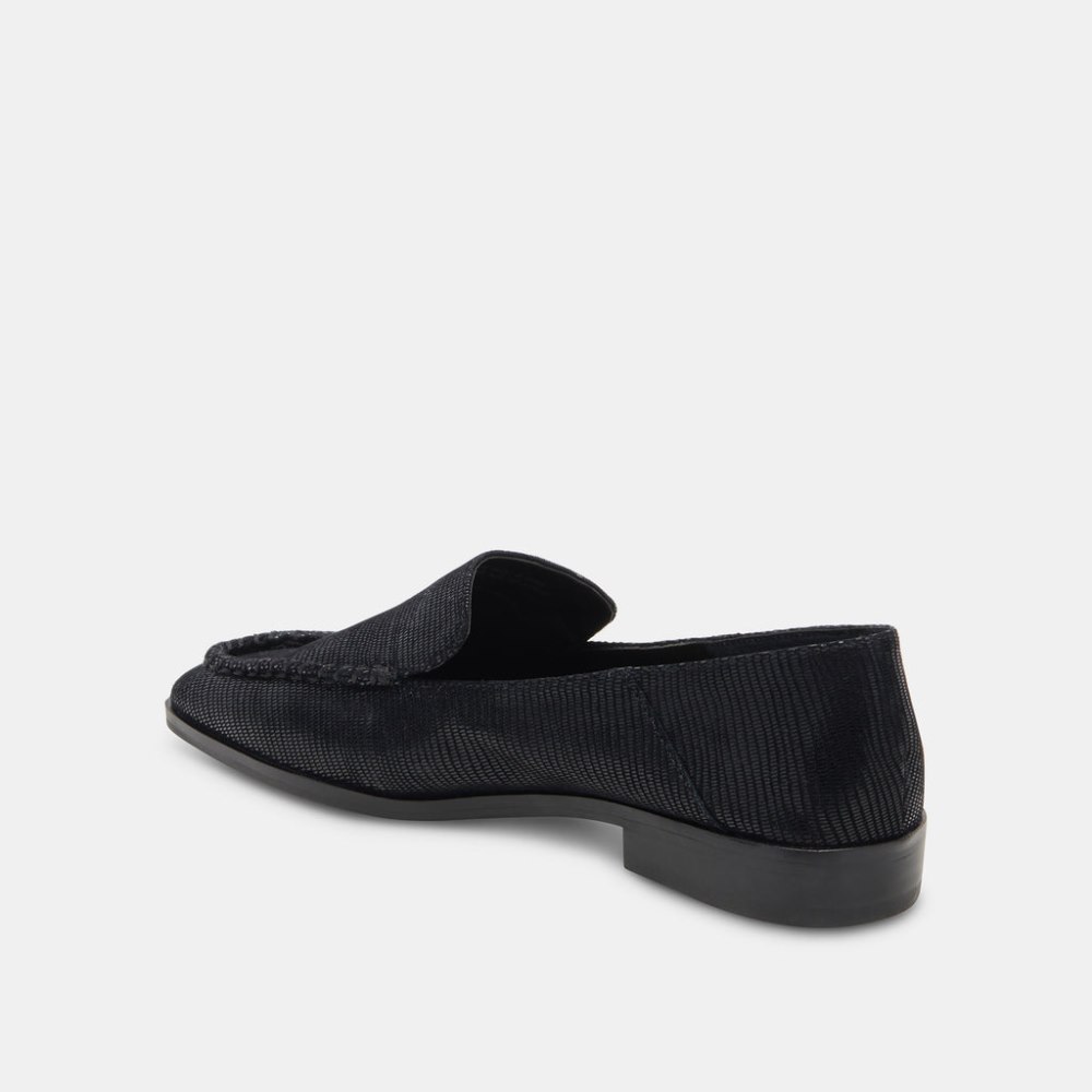 Dolce Vita Beny Flats Onyx Embossed Leather