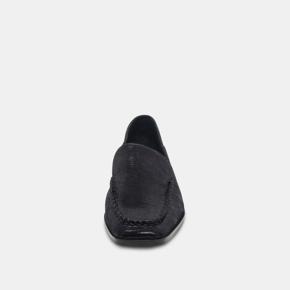 Dolce Vita Beny Flats Onyx Embossed Leather