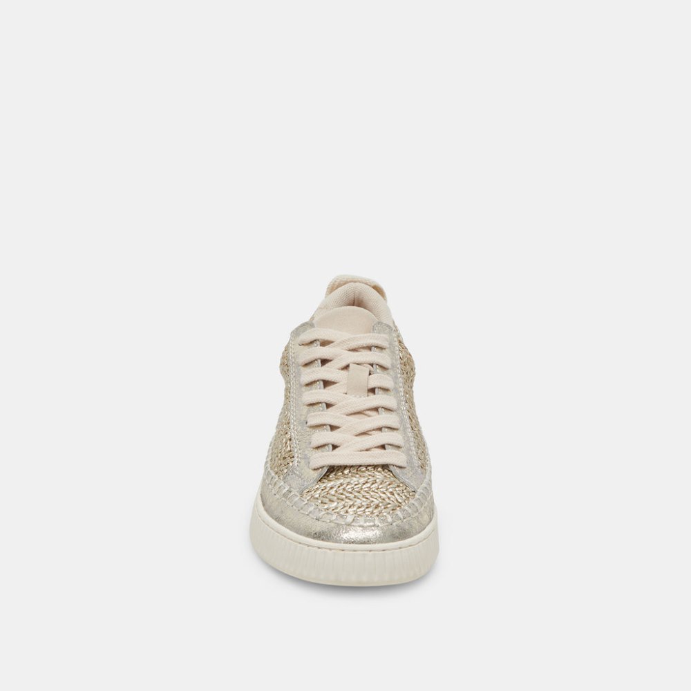 Dolce Vita Nicona Sneakers Gold Woven