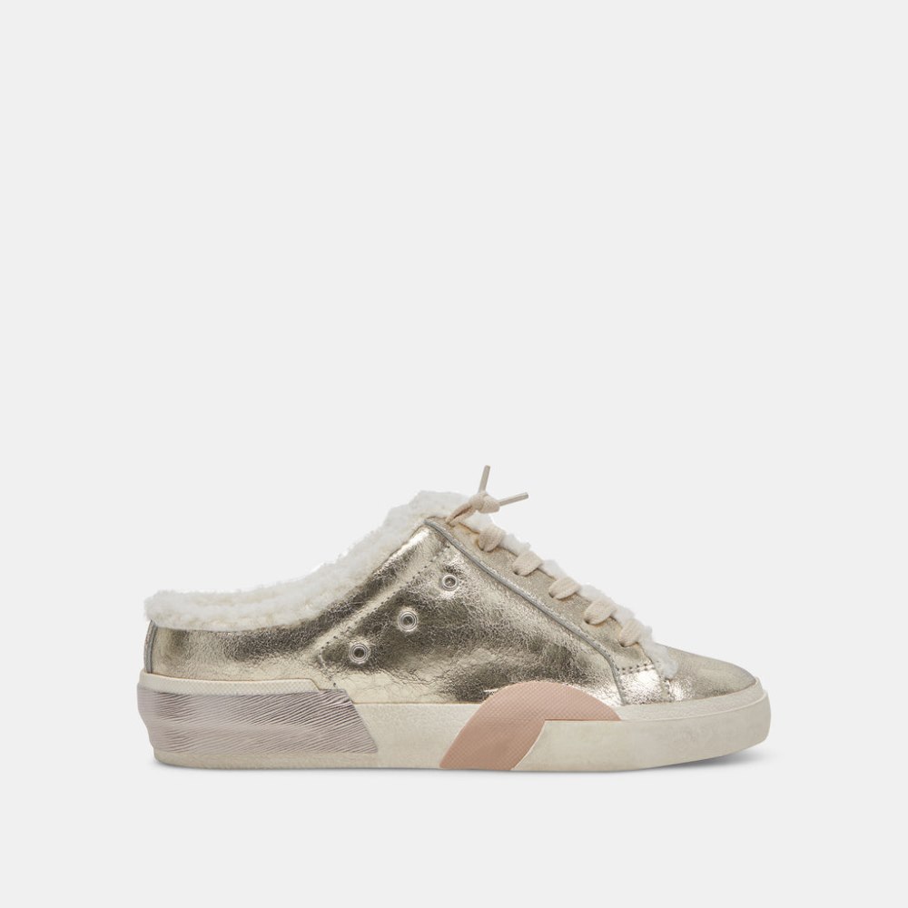 Dolce Vita Zantel Sneakers Platinum Distressed Leather