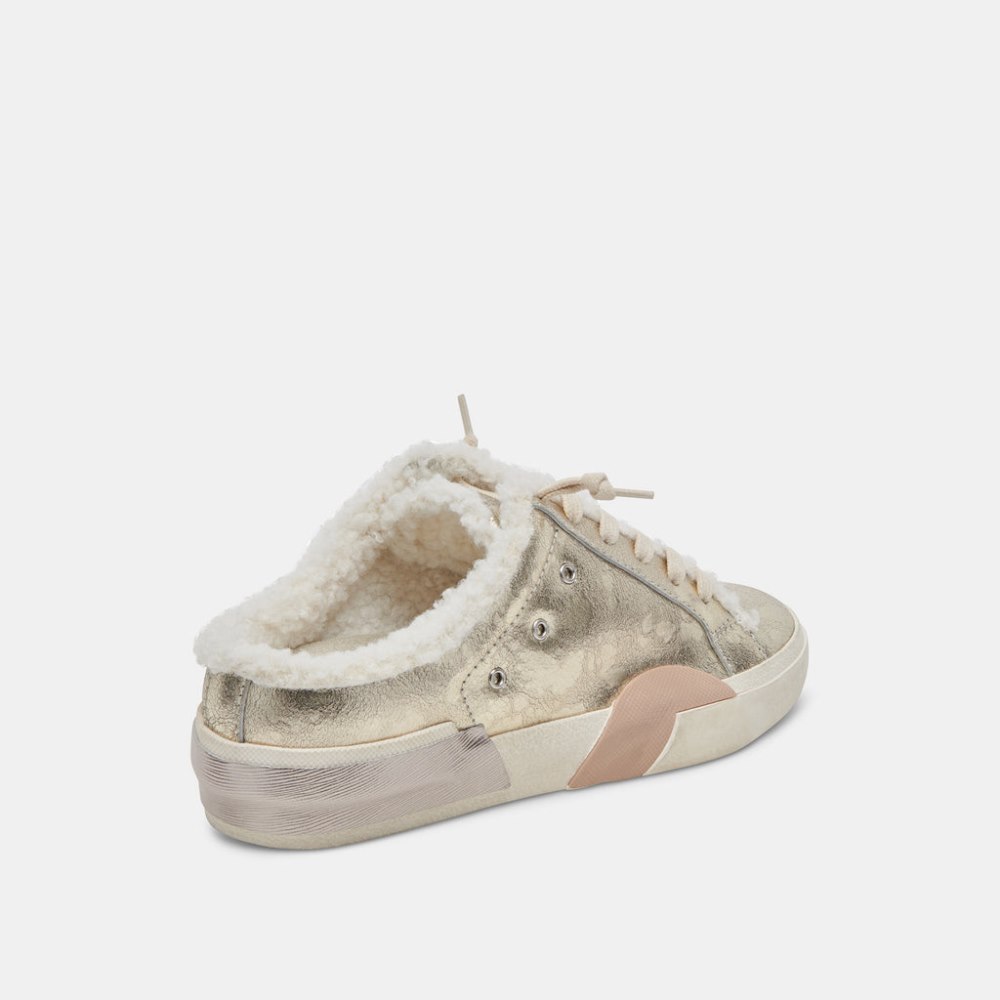 Dolce Vita Zantel Sneakers Platinum Distressed Leather