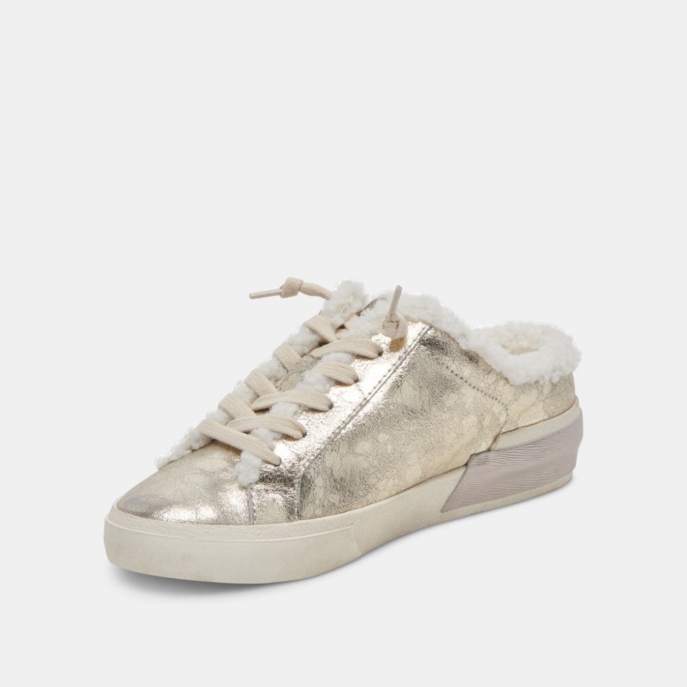 Dolce Vita Zantel Sneakers Platinum Distressed Leather