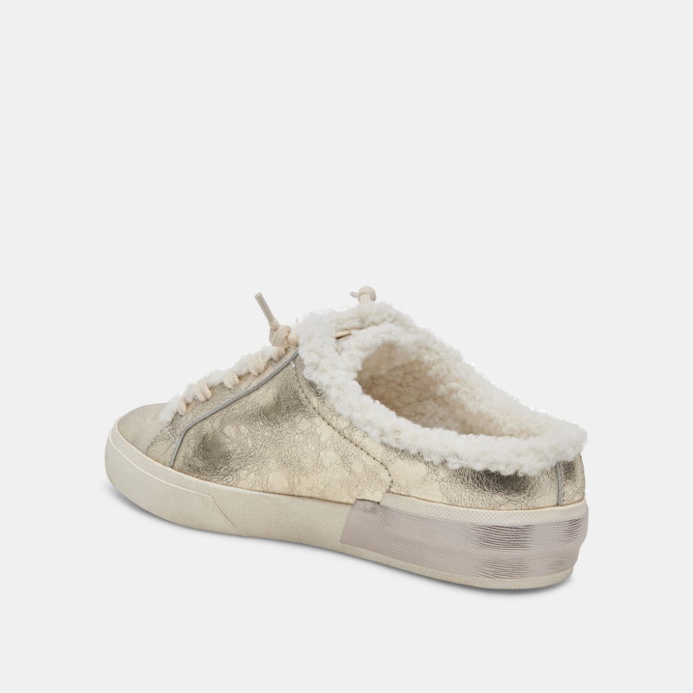 Dolce Vita Zantel Sneakers Platinum Distressed Leather