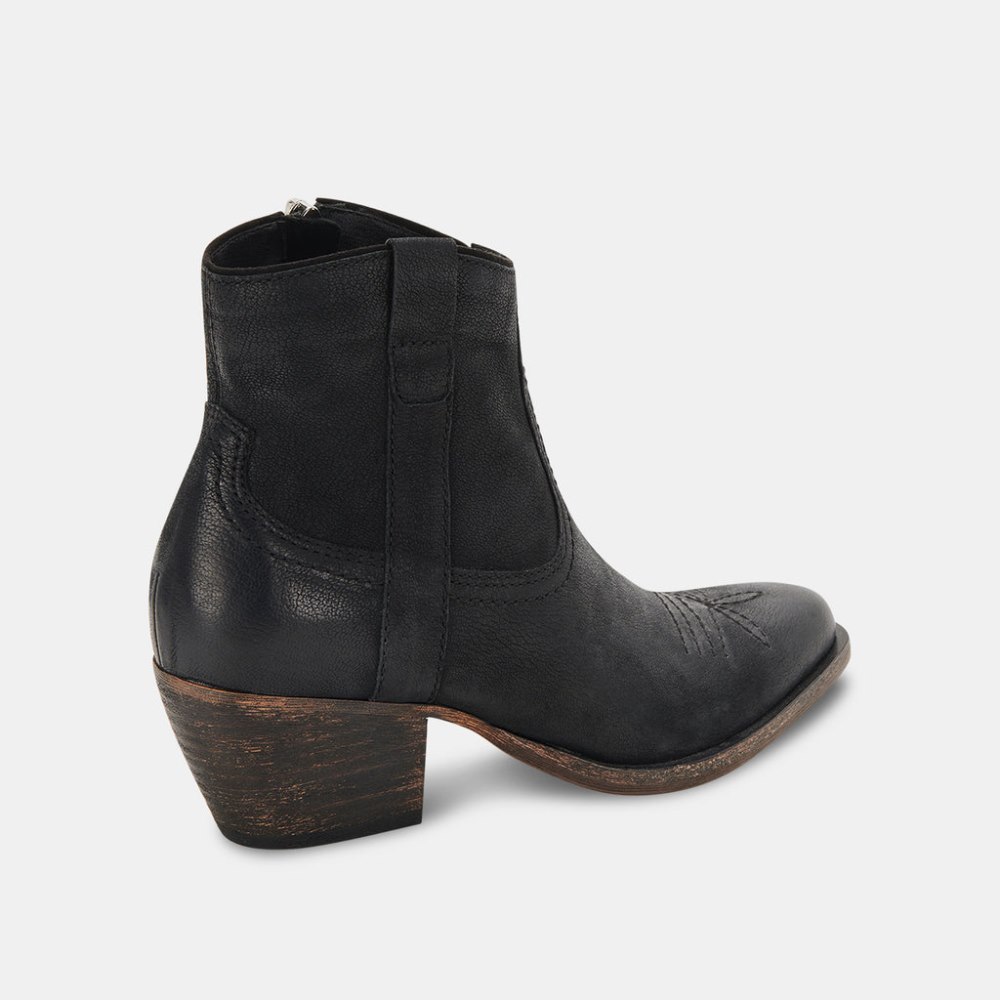 Dolce Vita Silma Booties Black Leather
