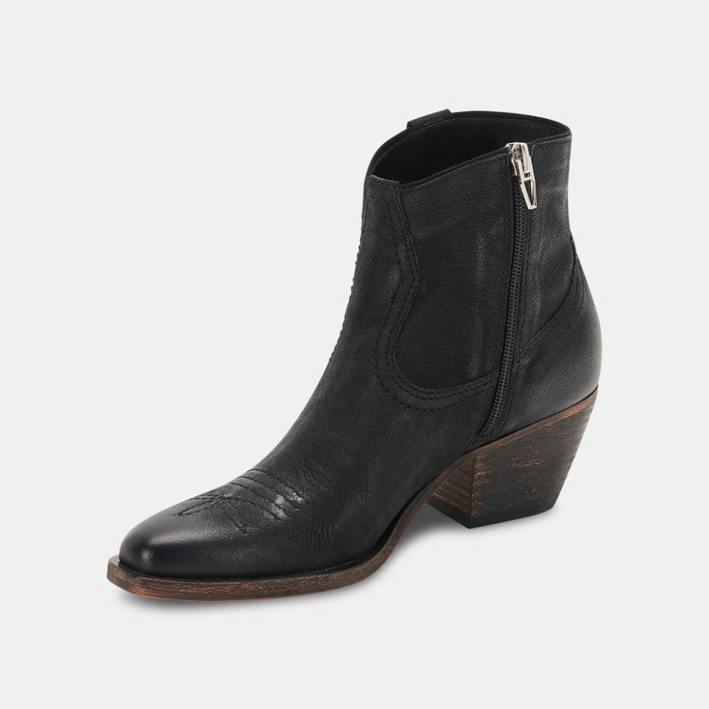 Dolce Vita Silma Booties Black Leather
