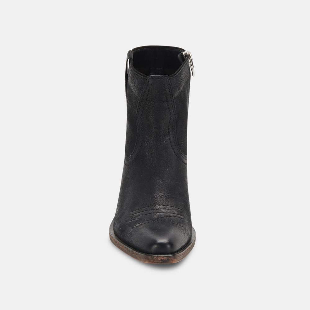 Dolce Vita Silma Booties Black Leather