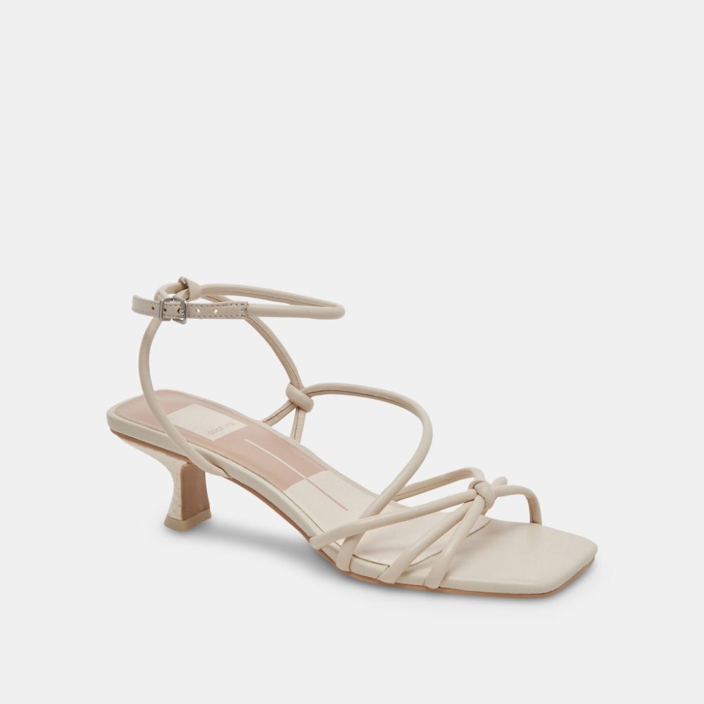 Dolce Vita Bev Heels Ivory Leather