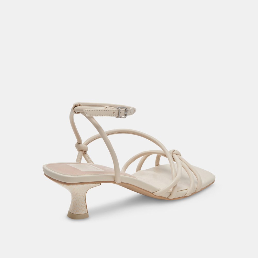 Dolce Vita Bev Heels Ivory Leather