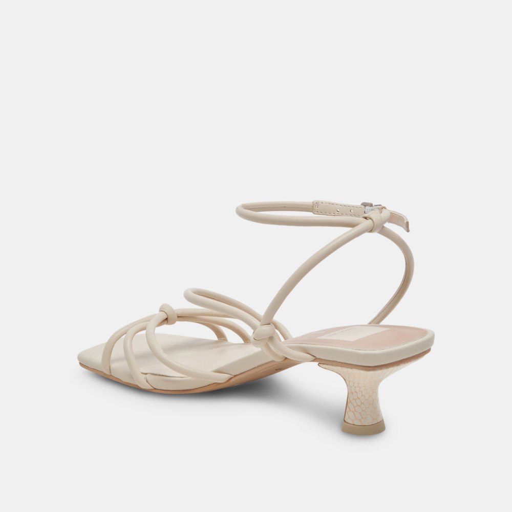 Dolce Vita Bev Heels Ivory Leather