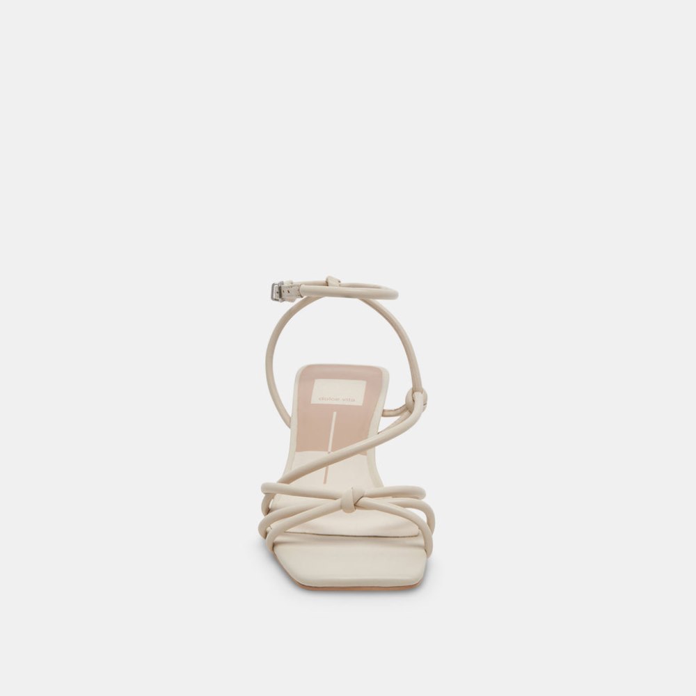 Dolce Vita Bev Heels Ivory Leather