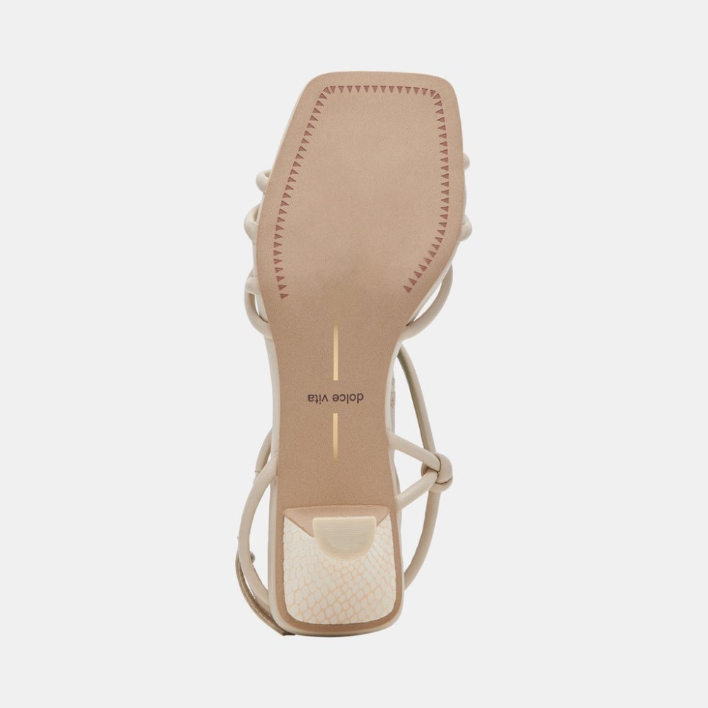 Dolce Vita Bev Heels Ivory Leather