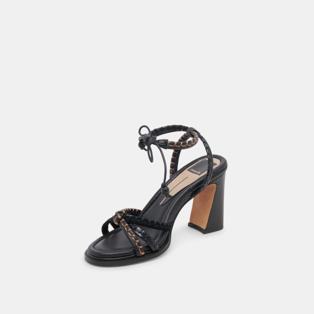Dolce Vita Gazele Heels Black Multi Leather