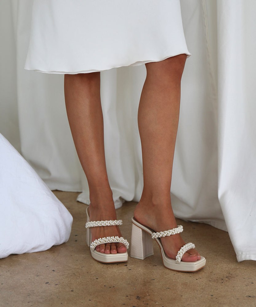 Dolce Vita Ariele Heels Vanilla Pearls