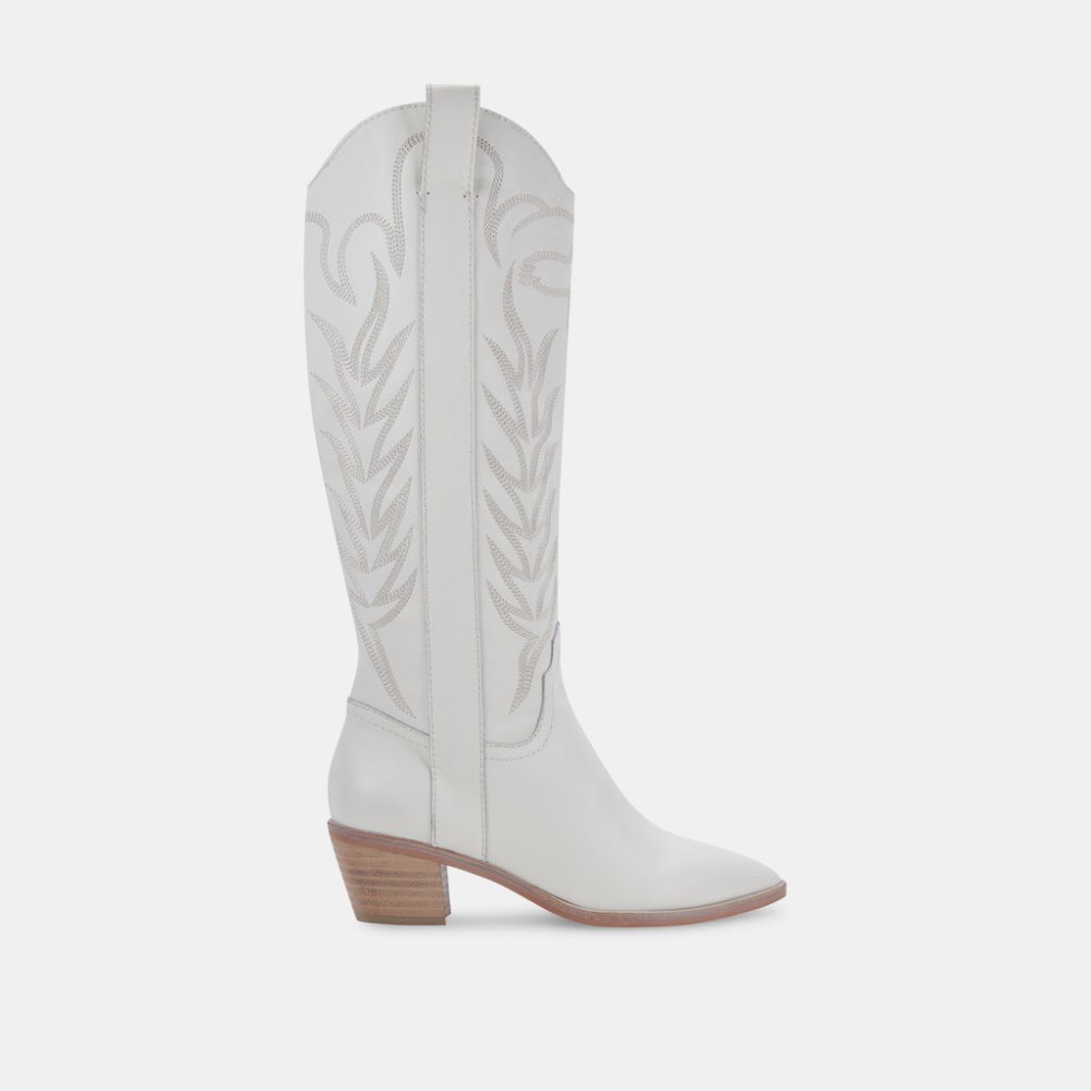 Dolce Vita Solei Boots White Leather