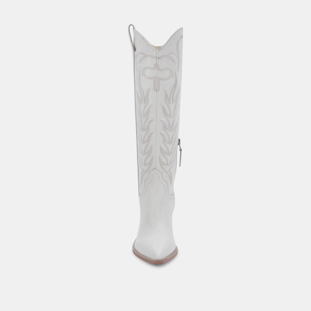Dolce Vita Solei Boots White Leather