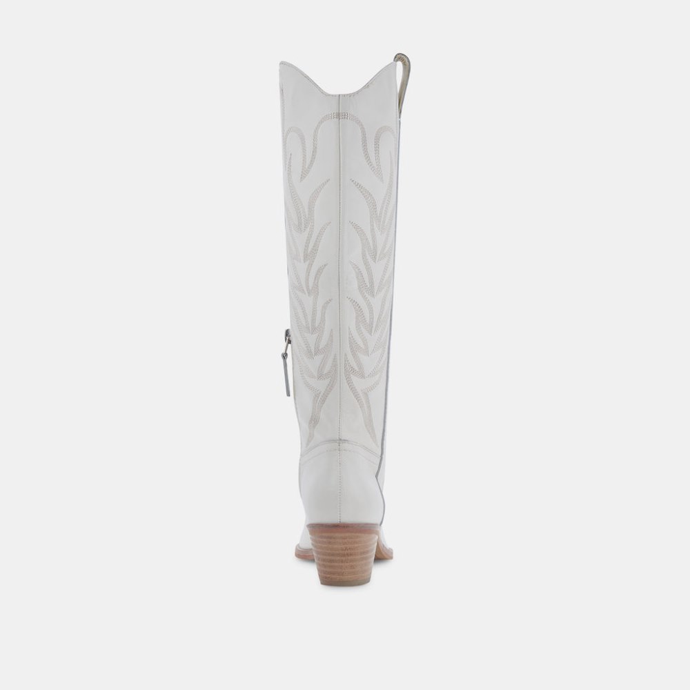 Dolce Vita Solei Boots White Leather