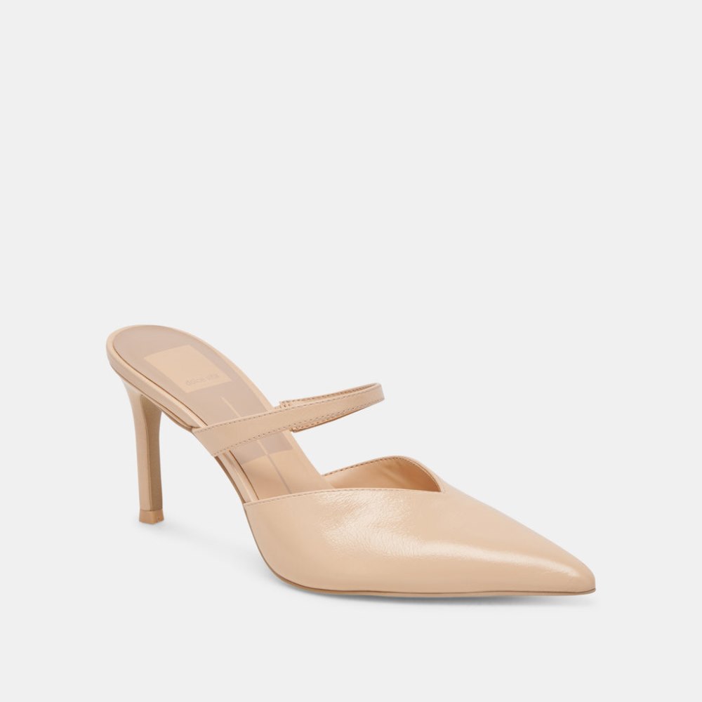 Dolce Vita Kanika Heels French Vanilla Crinkle Patent