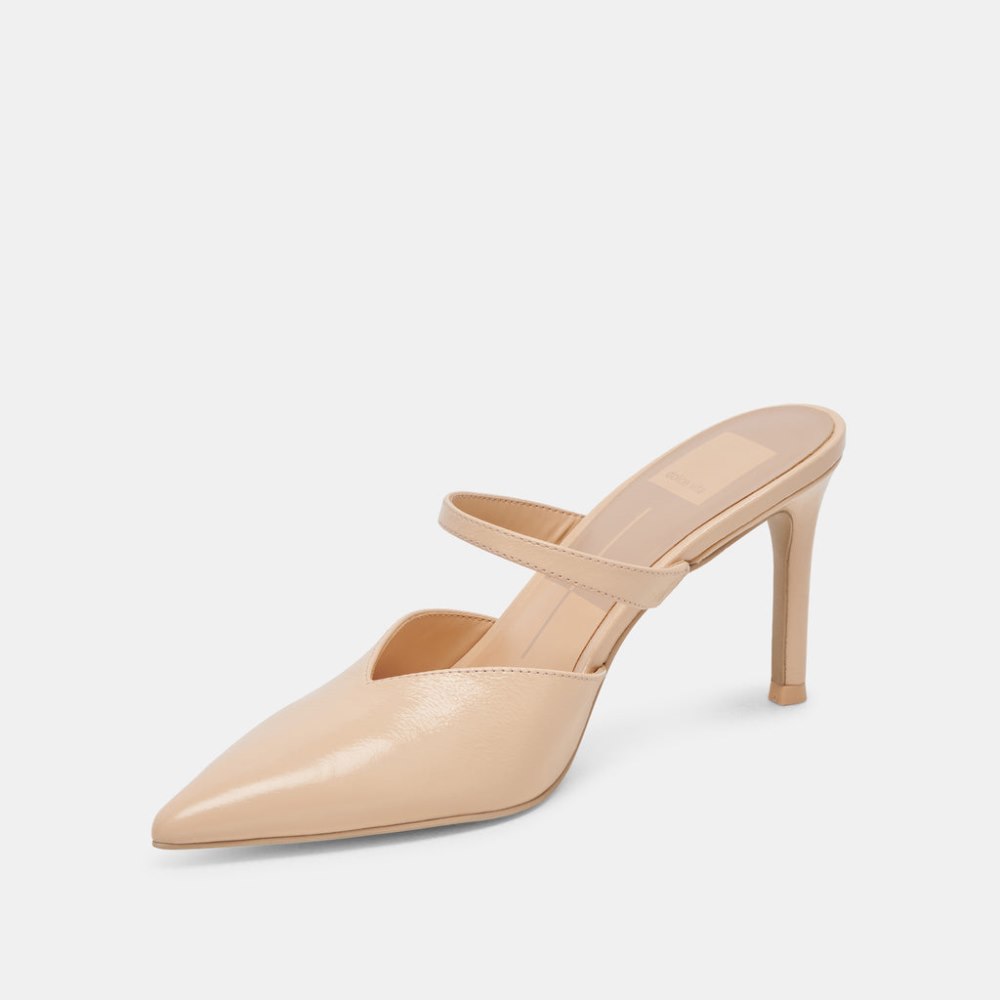 Dolce Vita Kanika Heels French Vanilla Crinkle Patent