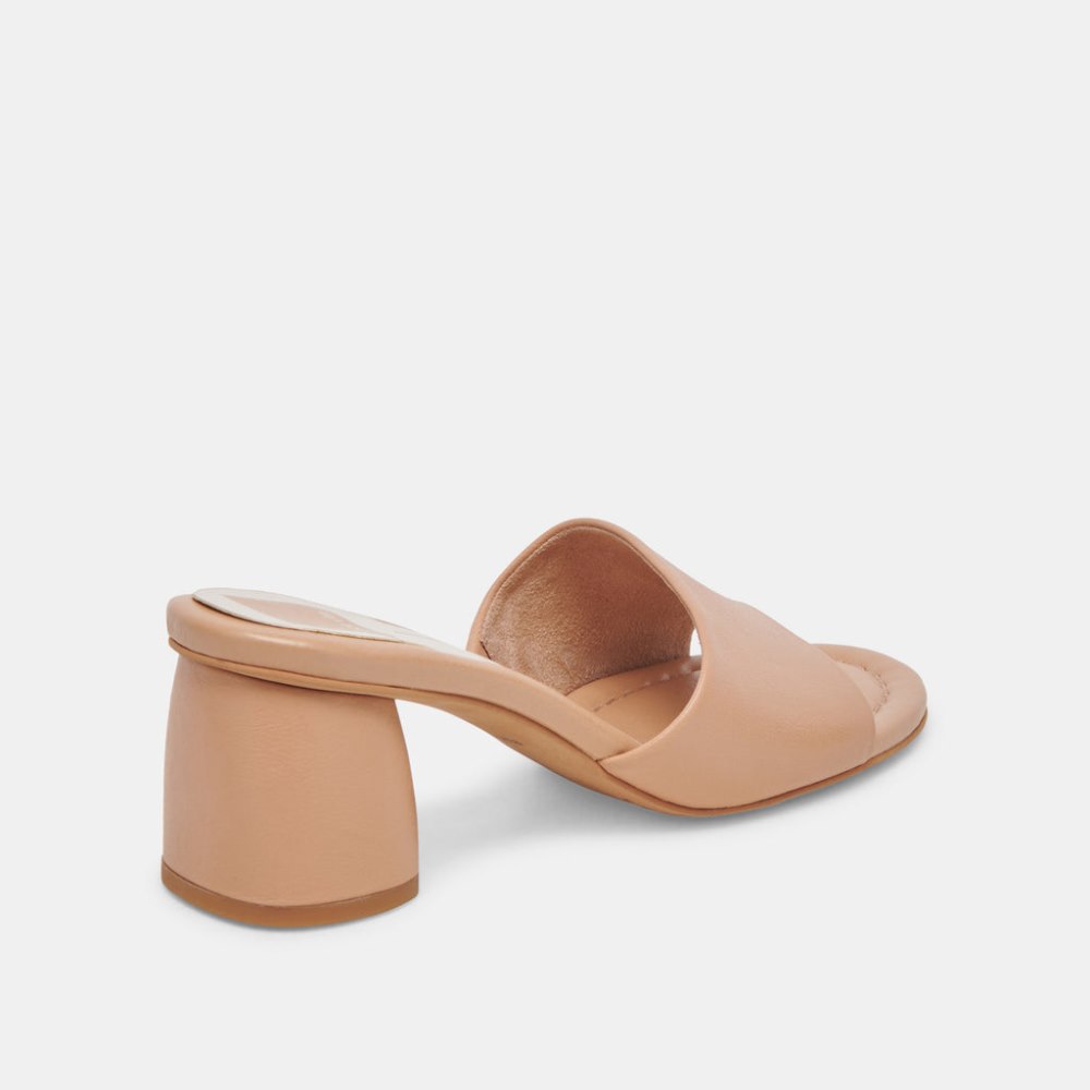 Dolce Vita Minny Dress Heels Tan Leather