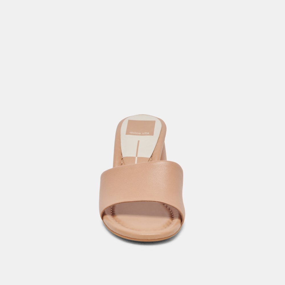 Dolce Vita Minny Dress Heels Tan Leather