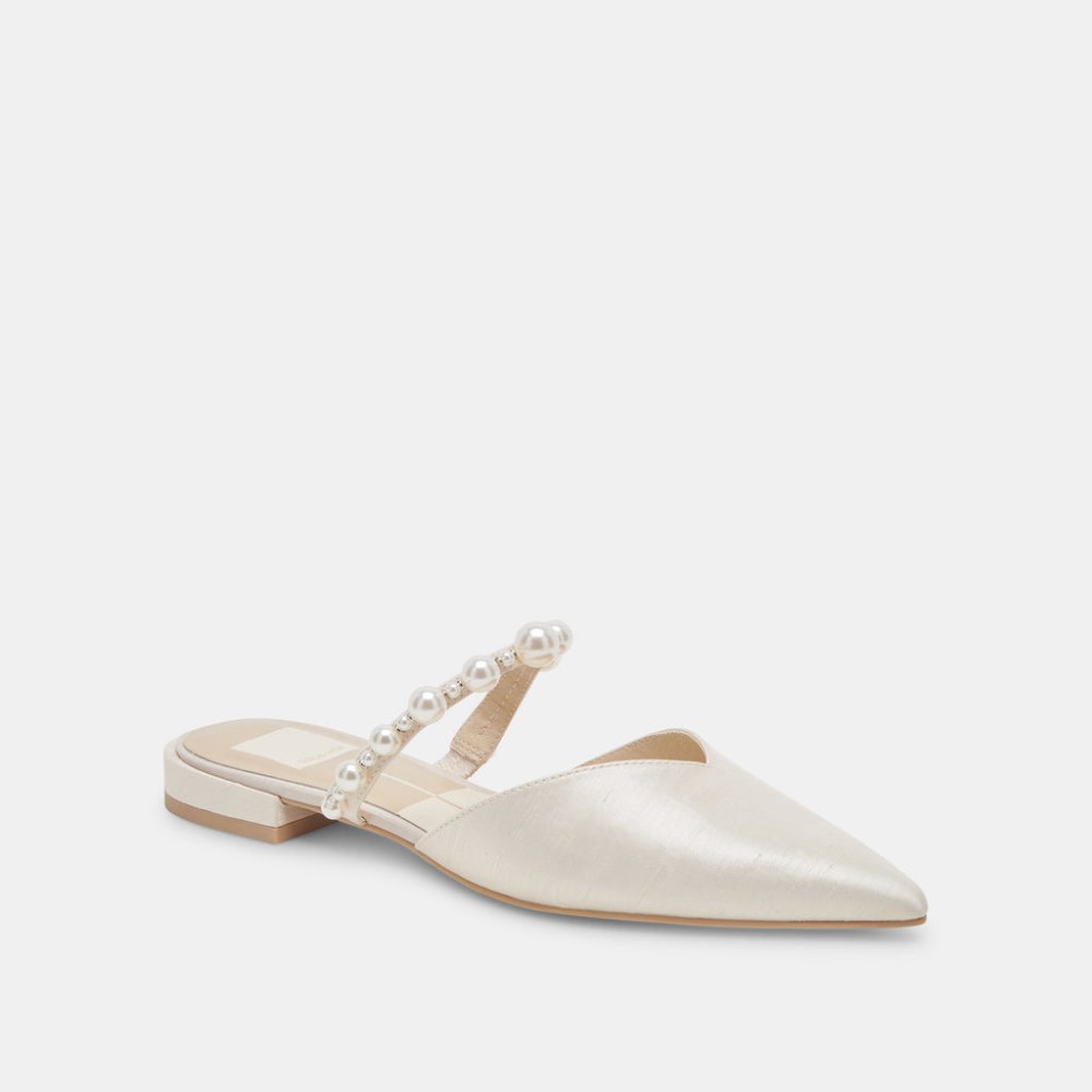Dolce Vita Kanika Pearl Flats Vanilla Pearls