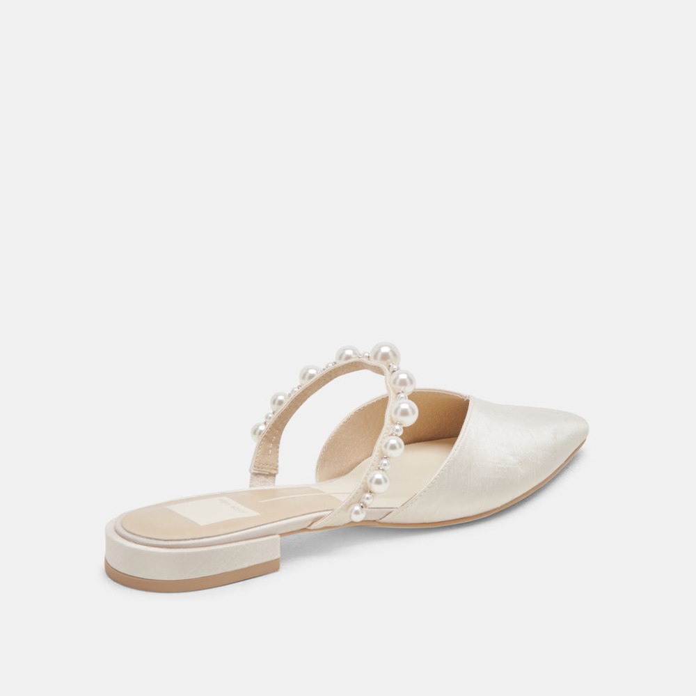 Dolce Vita Kanika Pearl Flats Vanilla Pearls