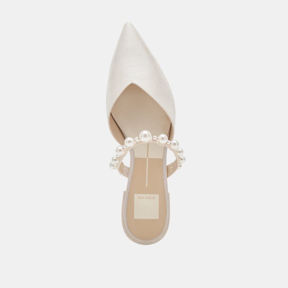 Dolce Vita Kanika Pearl Flats Vanilla Pearls