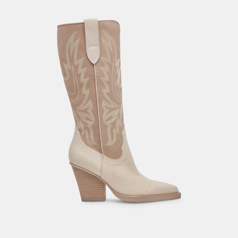 Dolce Vita Blanch Boots Taupe Multi Nubuck
